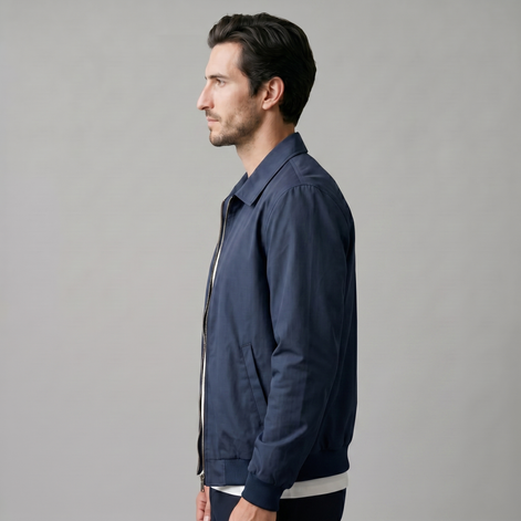 Herren Jacke Im Urbanen Stil Mit Reißverschlussdetails