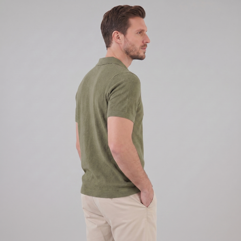 Herren Sommer Polo mit V-Ausschnitt
