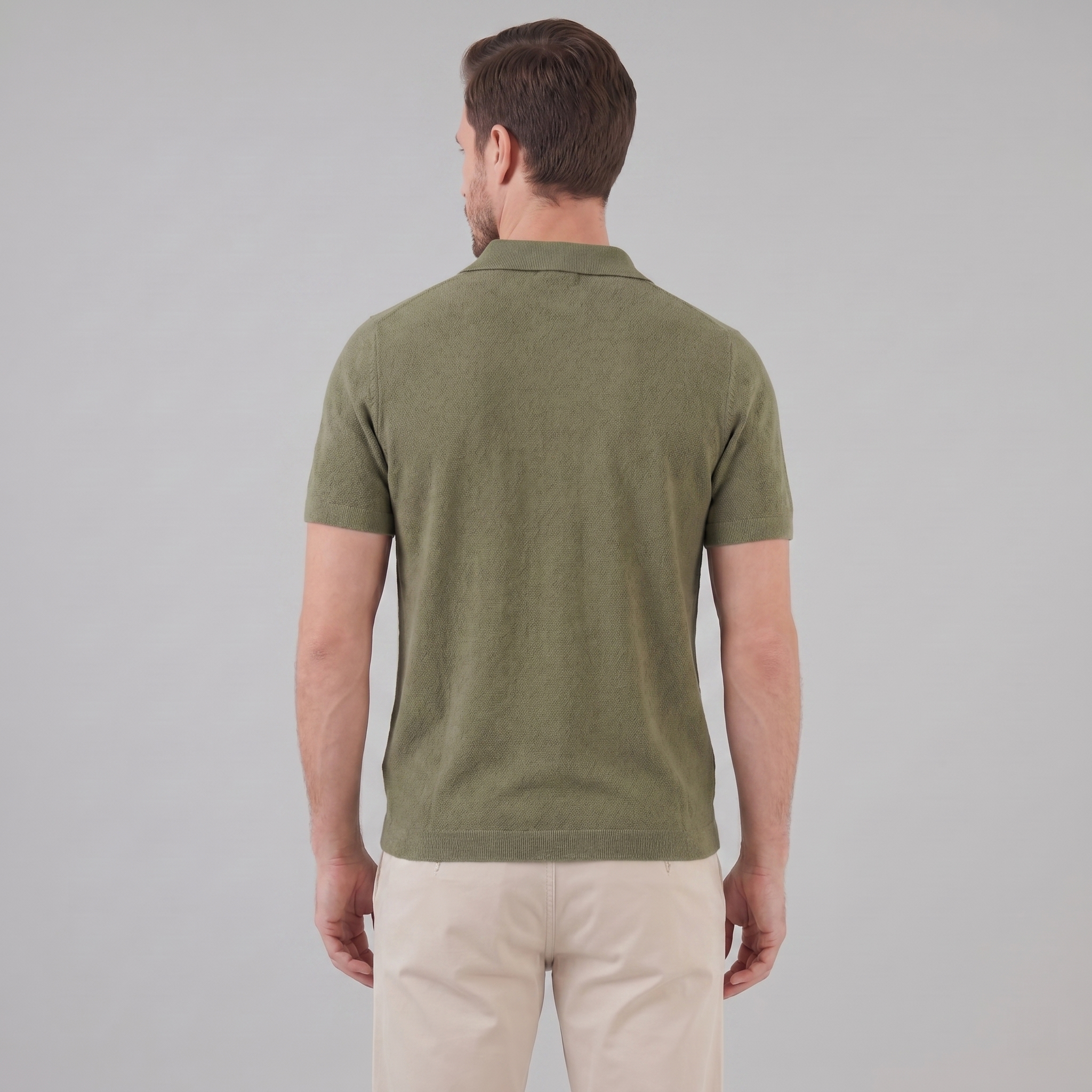 Herren Sommer Polo mit V-Ausschnitt