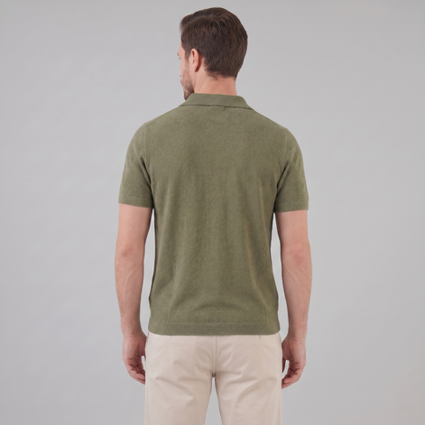 Herren Sommer Polo mit V-Ausschnitt