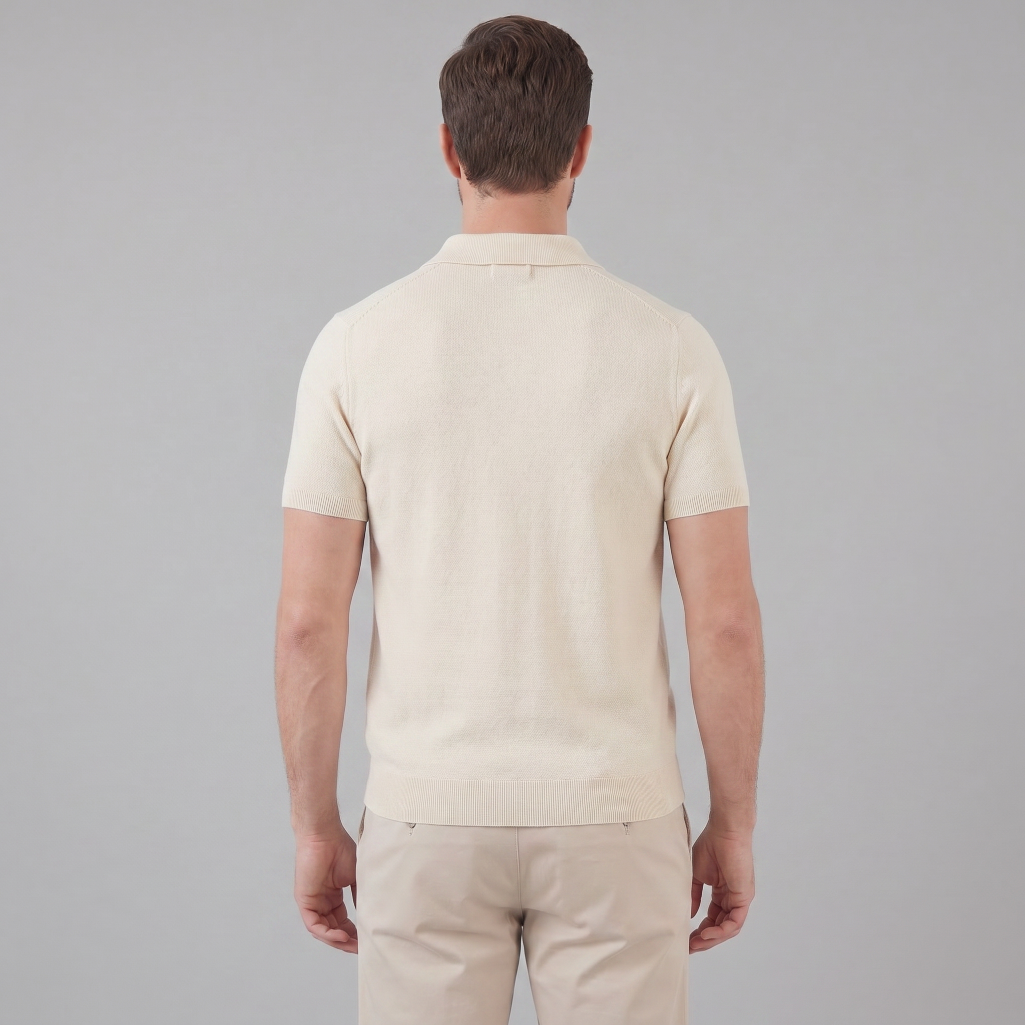 Herren Sommer Polo mit V-Ausschnitt