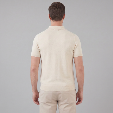 Herren Sommer Polo mit V-Ausschnitt