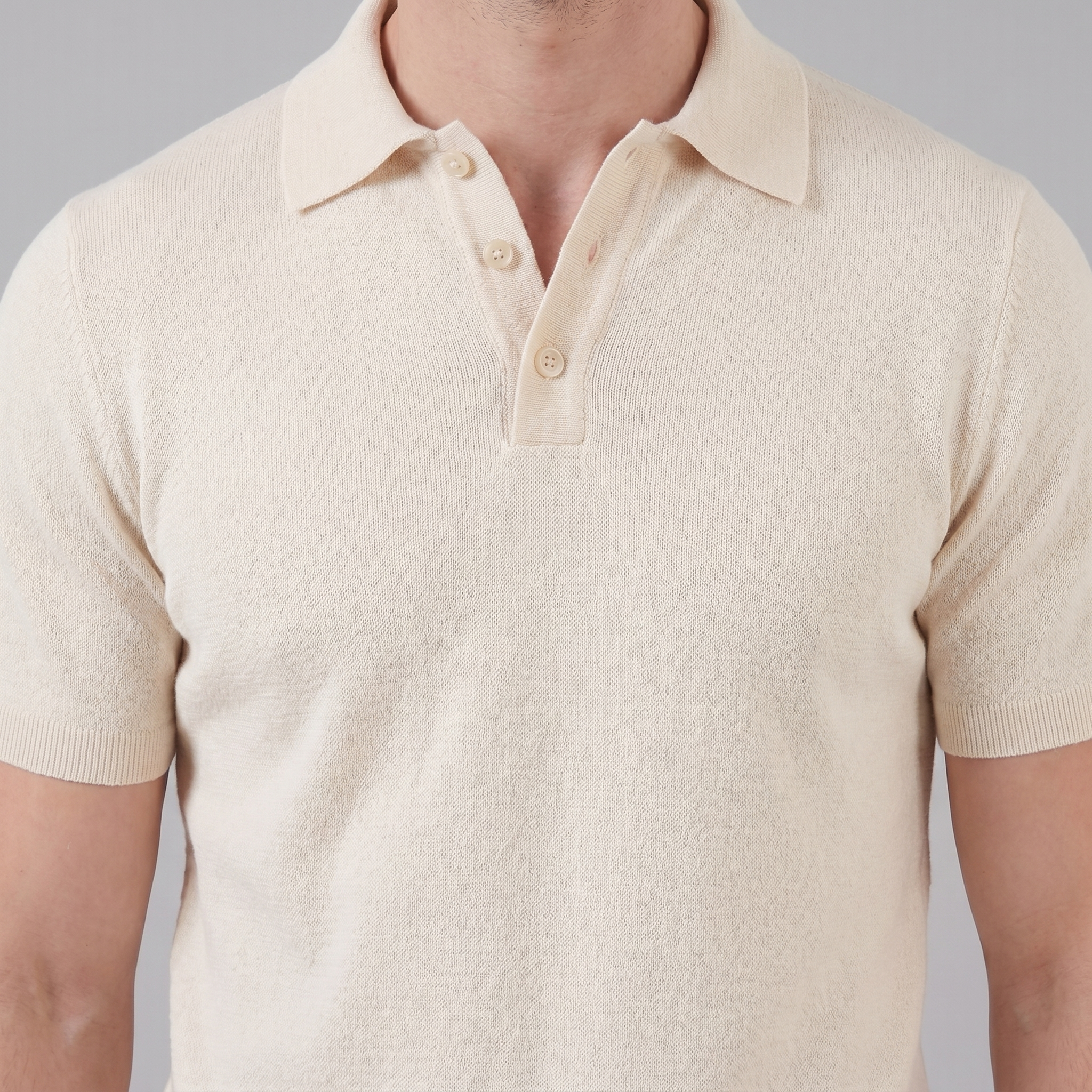Herren Sommer Polo mit V-Ausschnitt