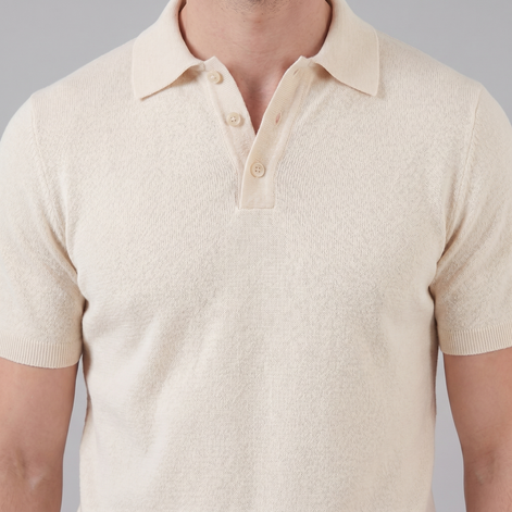 Herren Sommer Polo mit V-Ausschnitt
