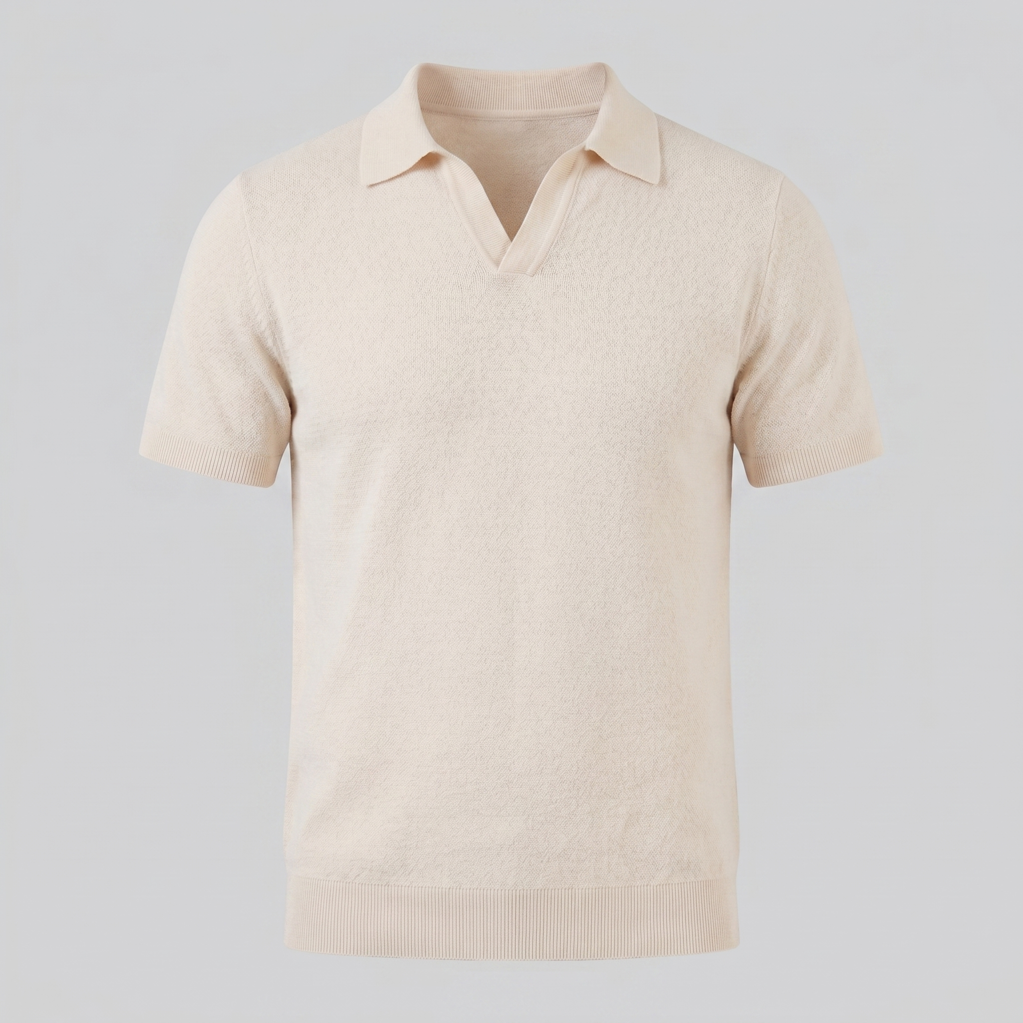 Herren Sommer Polo mit V-Ausschnitt