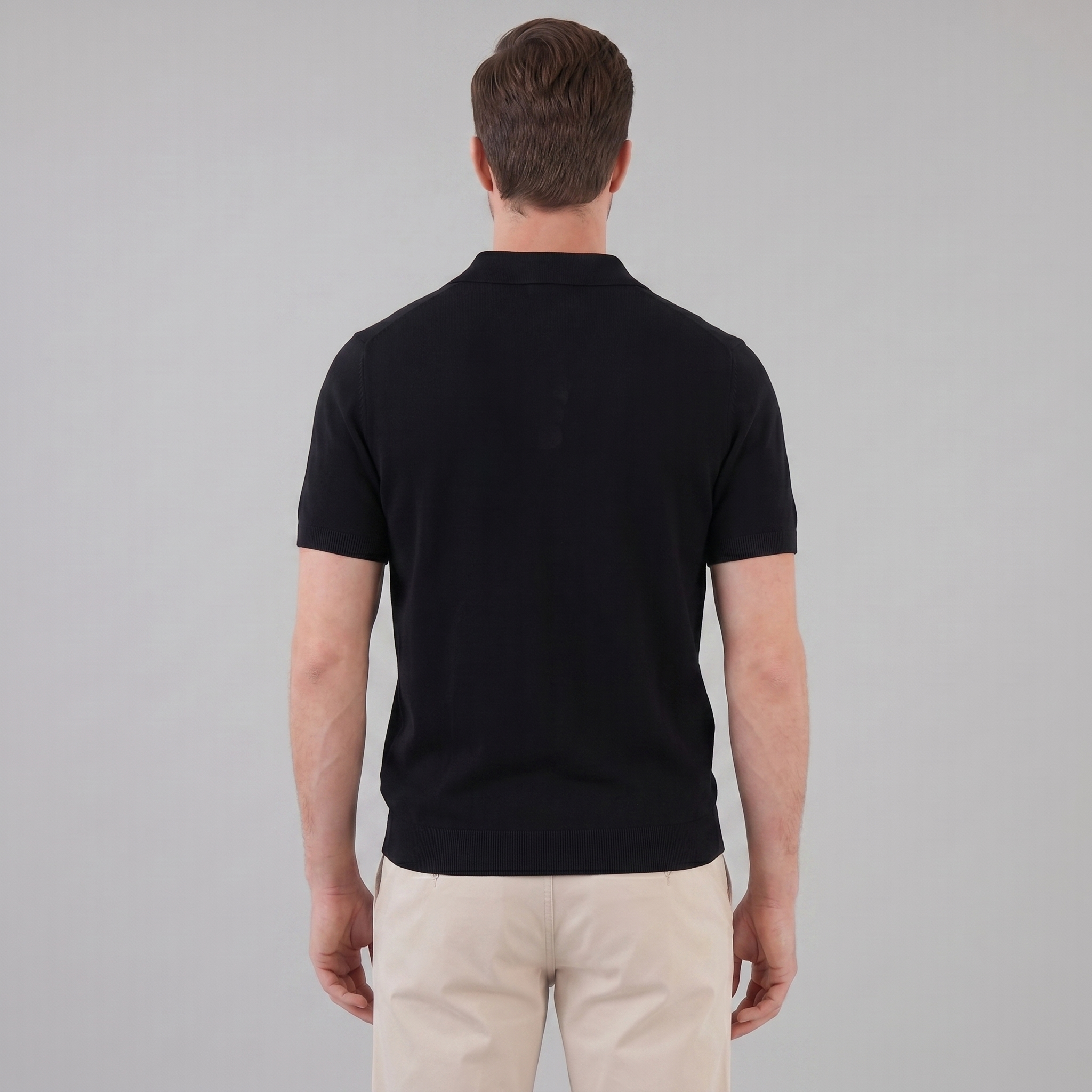 Herren Sommer Polo mit V-Ausschnitt