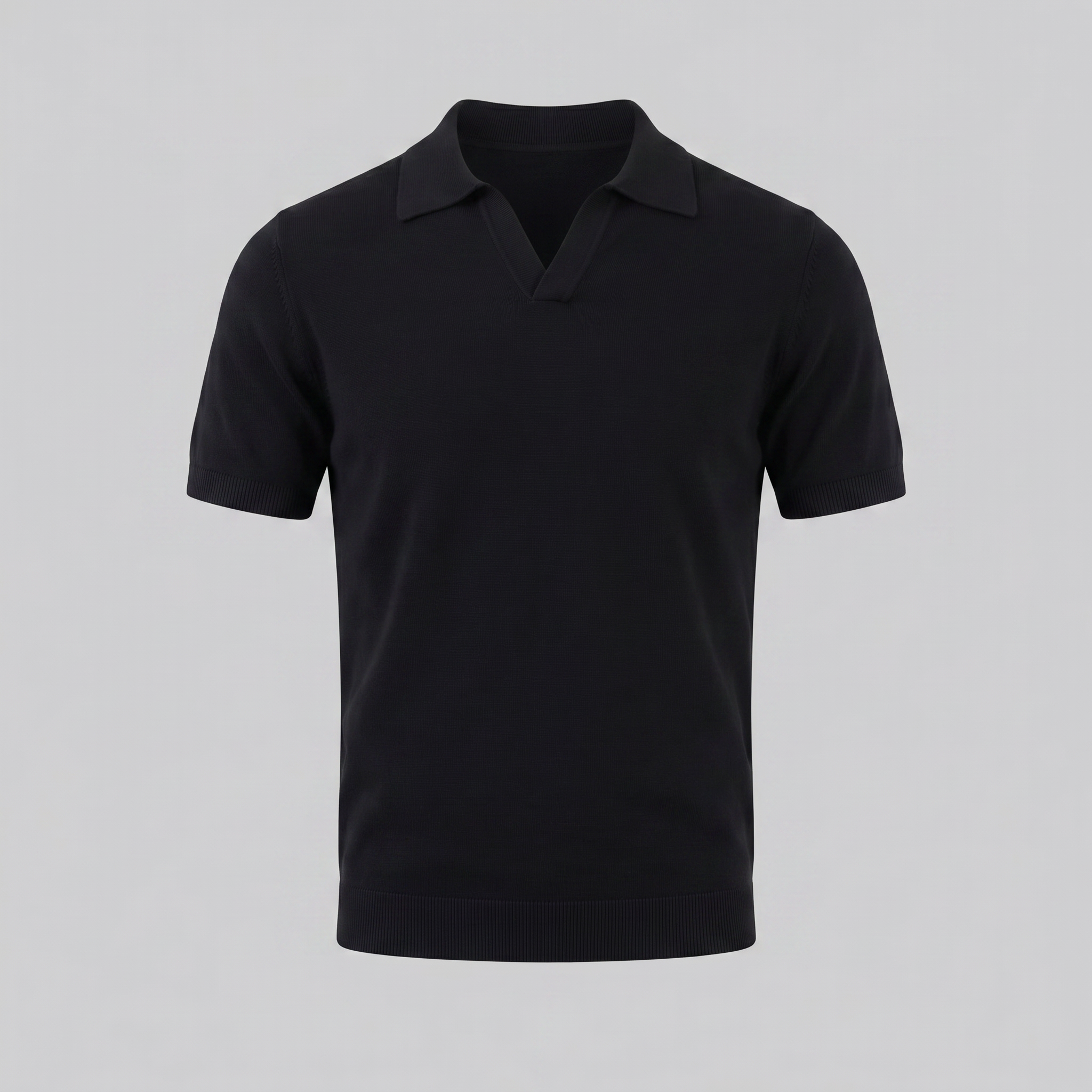 Herren Sommer Polo mit V-Ausschnitt