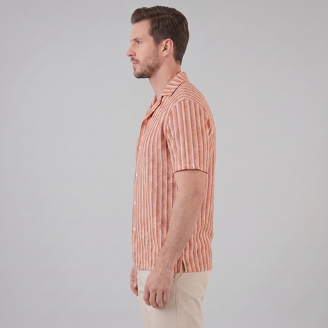 Herren Strickshirt Mit Vertikalen Streifen