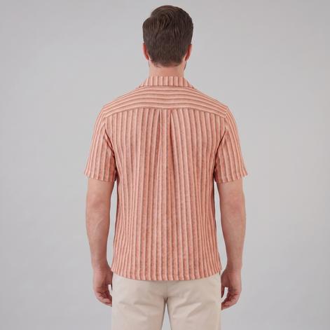 Herren Strickshirt Mit Vertikalen Streifen