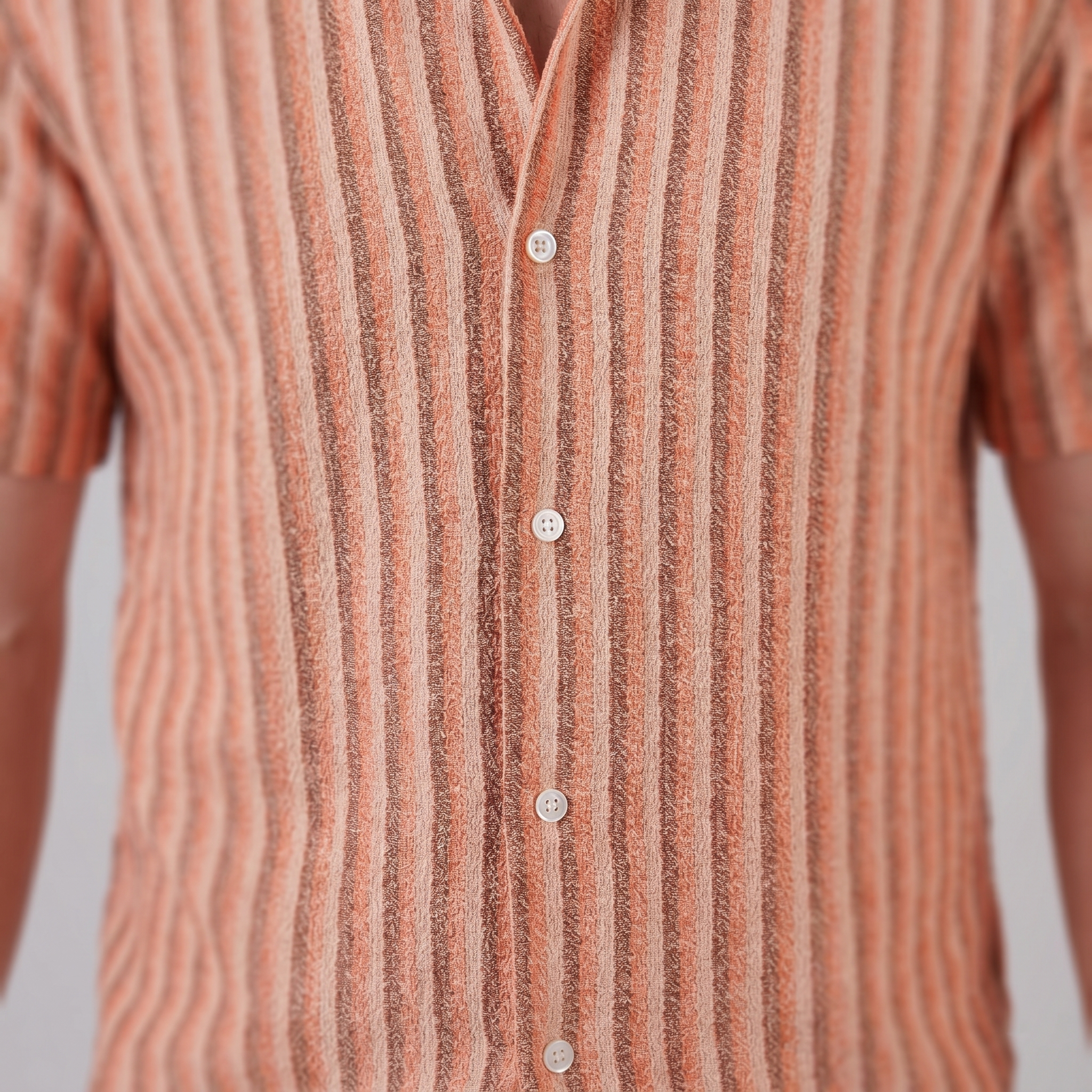 Herren Strickshirt Mit Vertikalen Streifen
