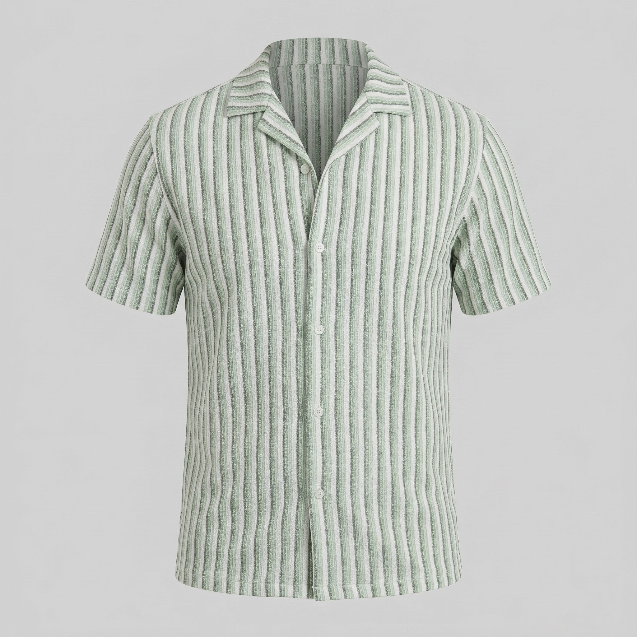 Herren Strickshirt Mit Vertikalen Streifen