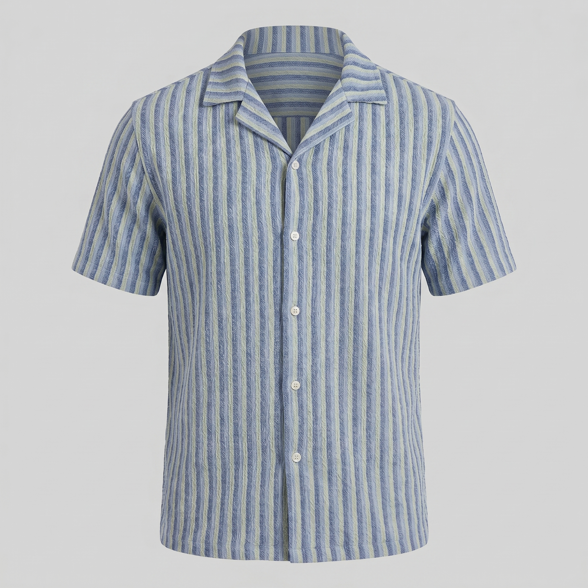 Herren Strickshirt Mit Vertikalen Streifen