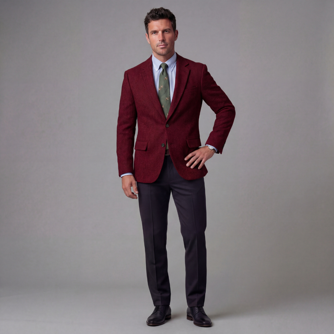 Herren Vintage Blazer Jacke
