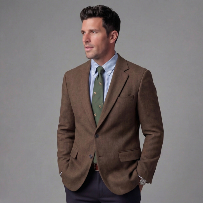 Herren Vintage Blazer Jacke