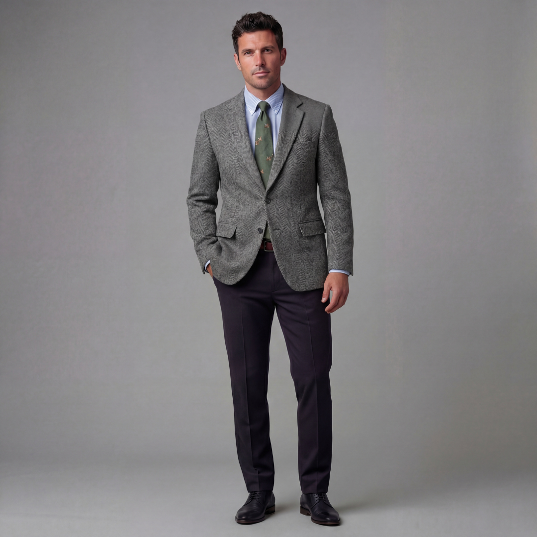 Herren Vintage Blazer Jacke