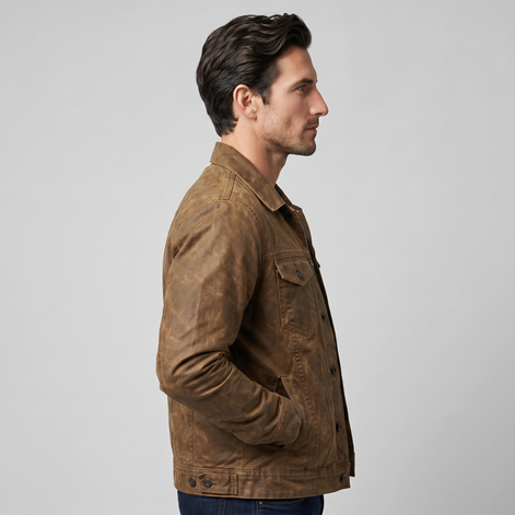 Herren Vintage Mehrtaschen Arbeitsjacke