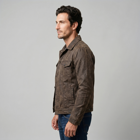 Herren Vintage Mehrtaschen Arbeitsjacke