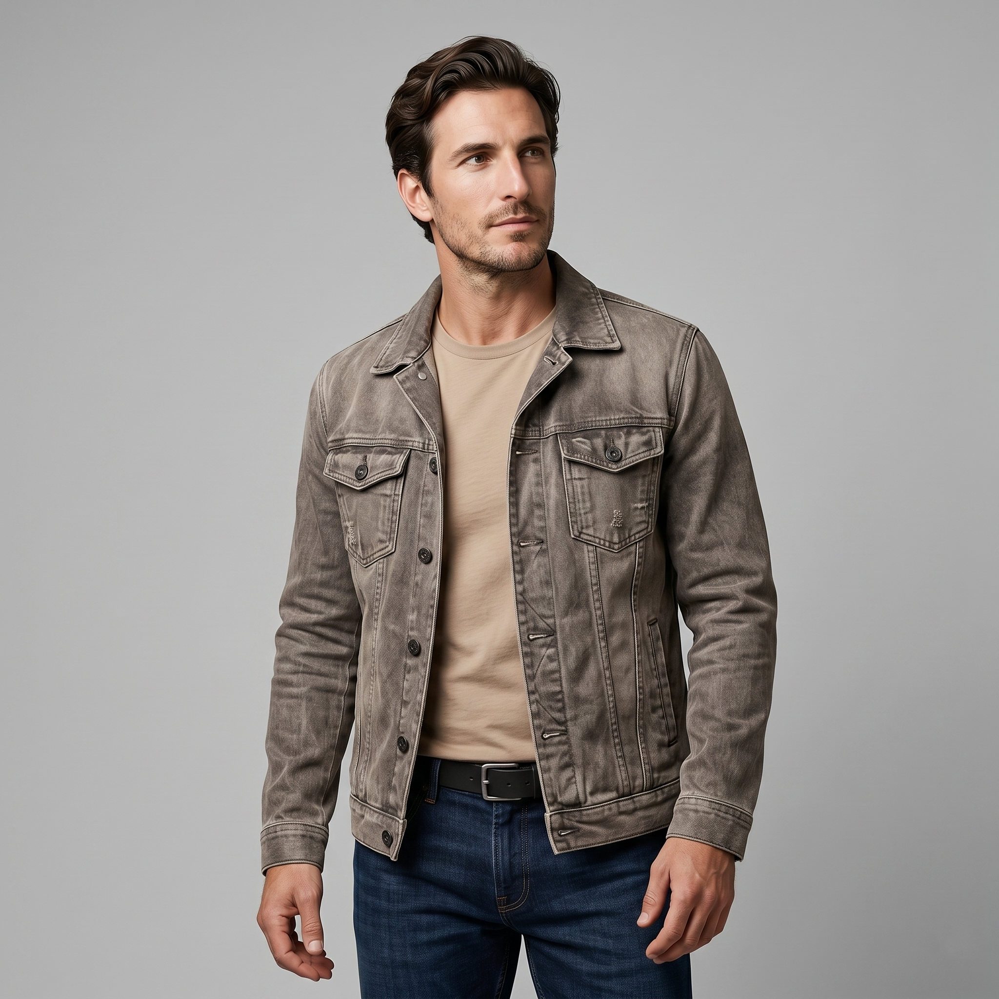 Herren Vintage Mehrtaschen Arbeitsjacke