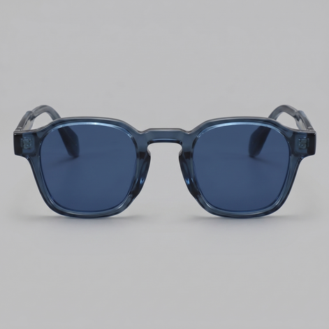 Herren Vintage Quadratische Sonnenbrillen Mit Dunklen Gläsern