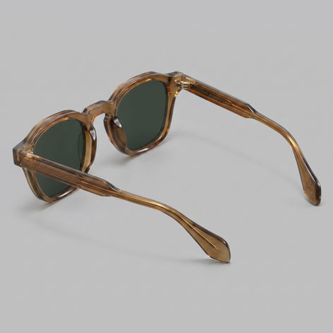 Herren Vintage Quadratische Sonnenbrillen Mit Dunklen Gläsern
