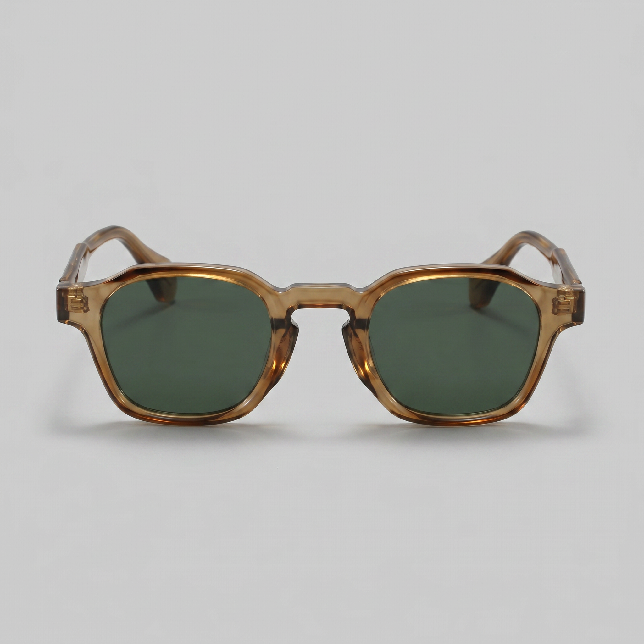 Herren Vintage Quadratische Sonnenbrillen Mit Dunklen Gläsern