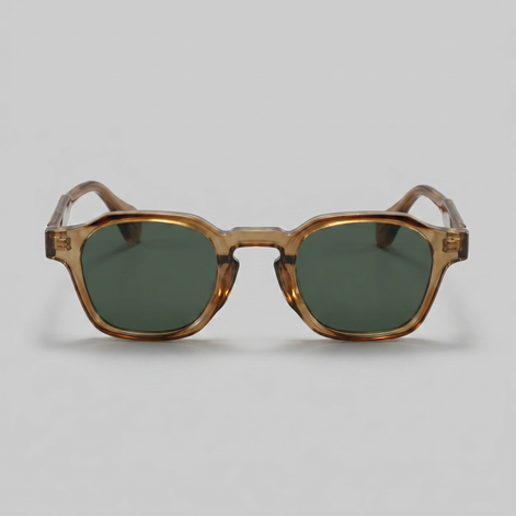Herren Vintage Quadratische Sonnenbrillen Mit Dunklen Gläsern