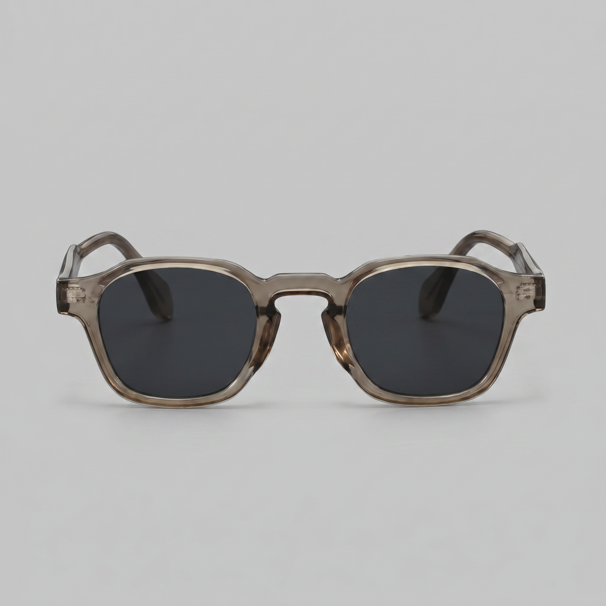 Herren Vintage Quadratische Sonnenbrillen Mit Dunklen Gläsern