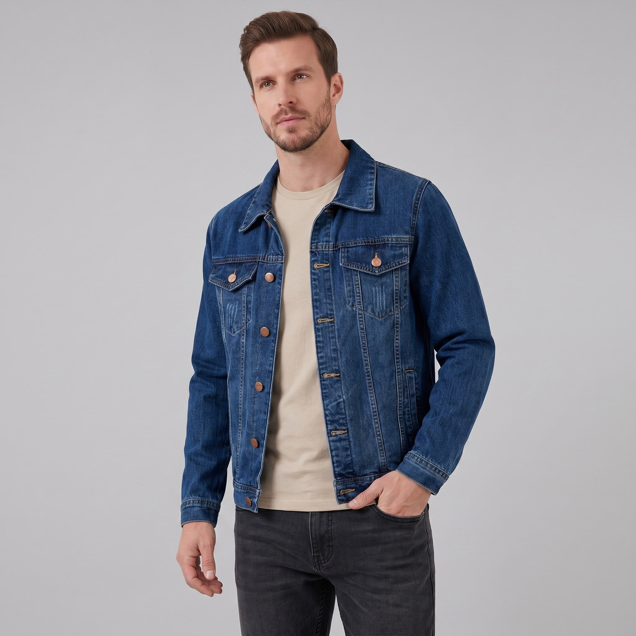 Herren Vintage Jeansjacke
