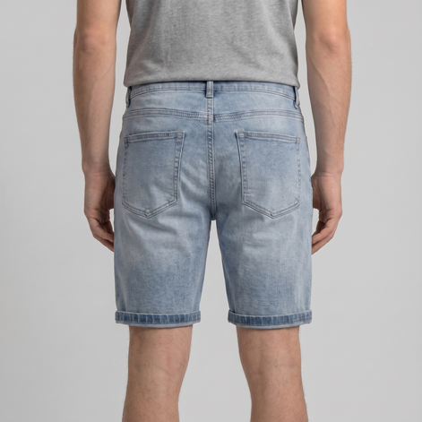 Herren Vintage Wasch Kurze Jeans