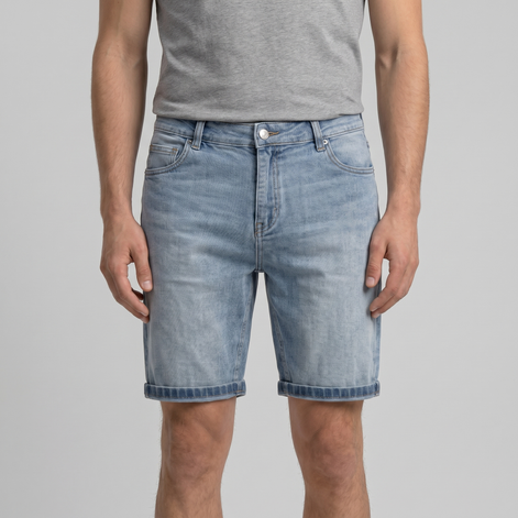 Herren Vintage Wasch Kurze Jeans