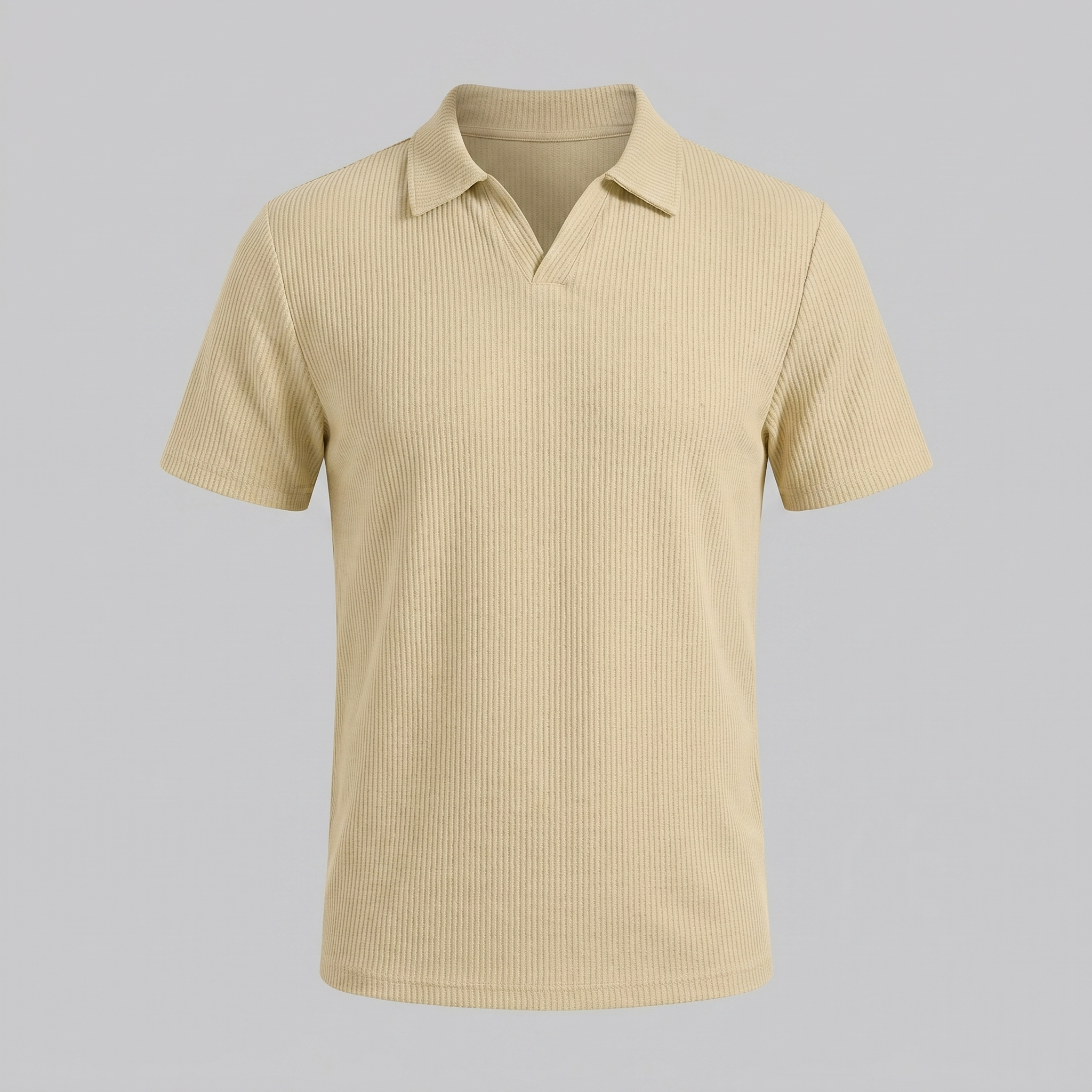 Herren Polohemd Mit Waffelstrick
