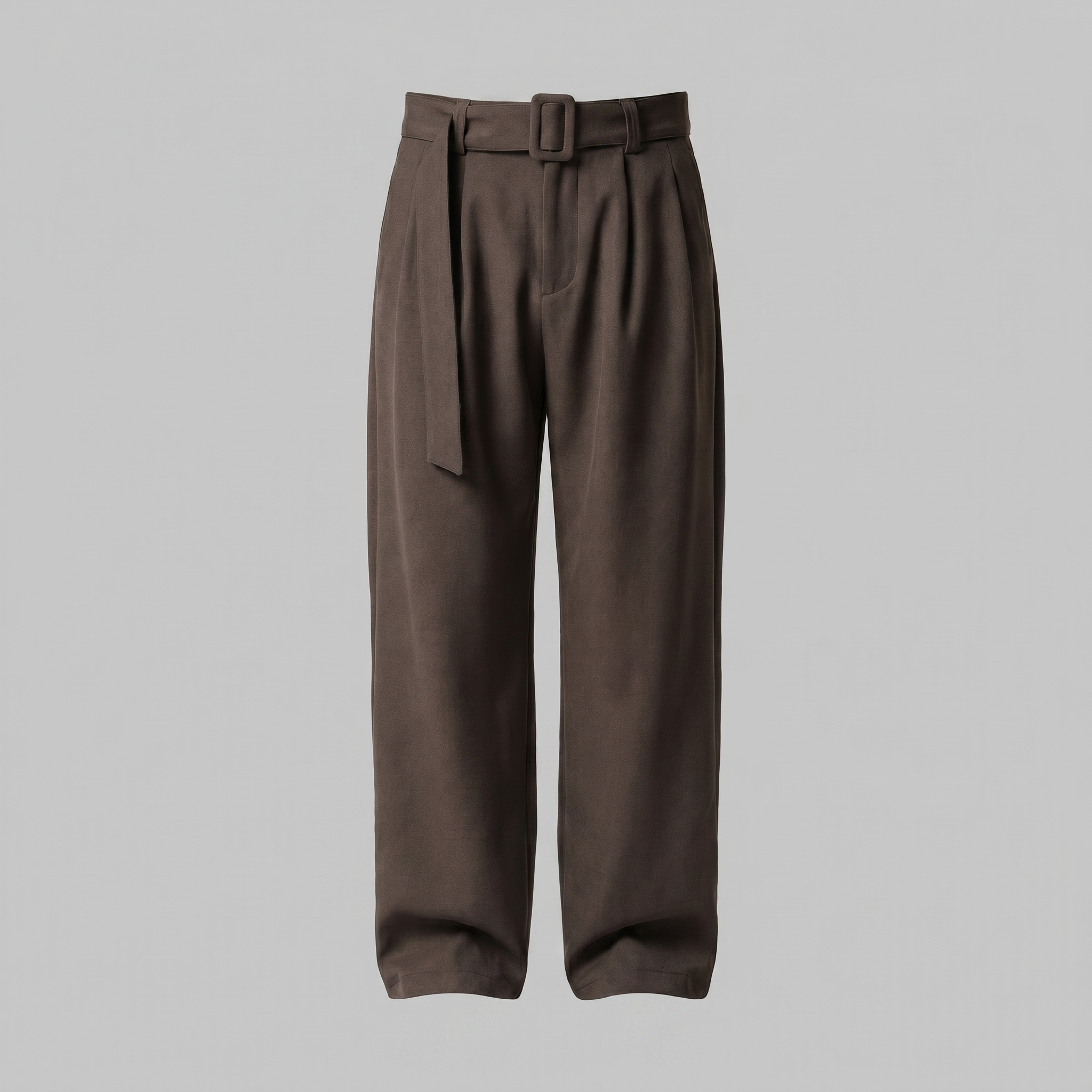 Herrenhose Mit Weitem Bein Und Gürtel Maßgeschneidert