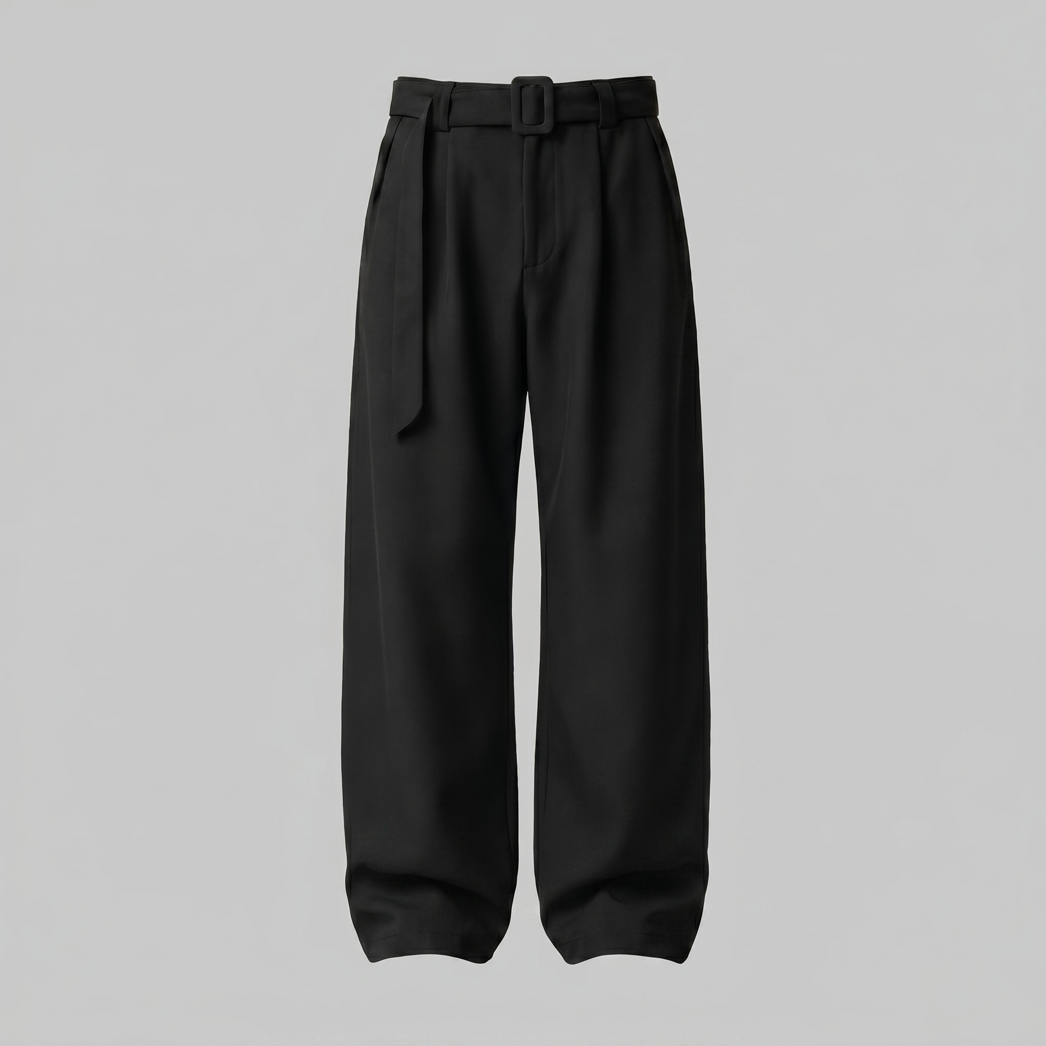 Herrenhose Mit Weitem Bein Und Gürtel Maßgeschneidert