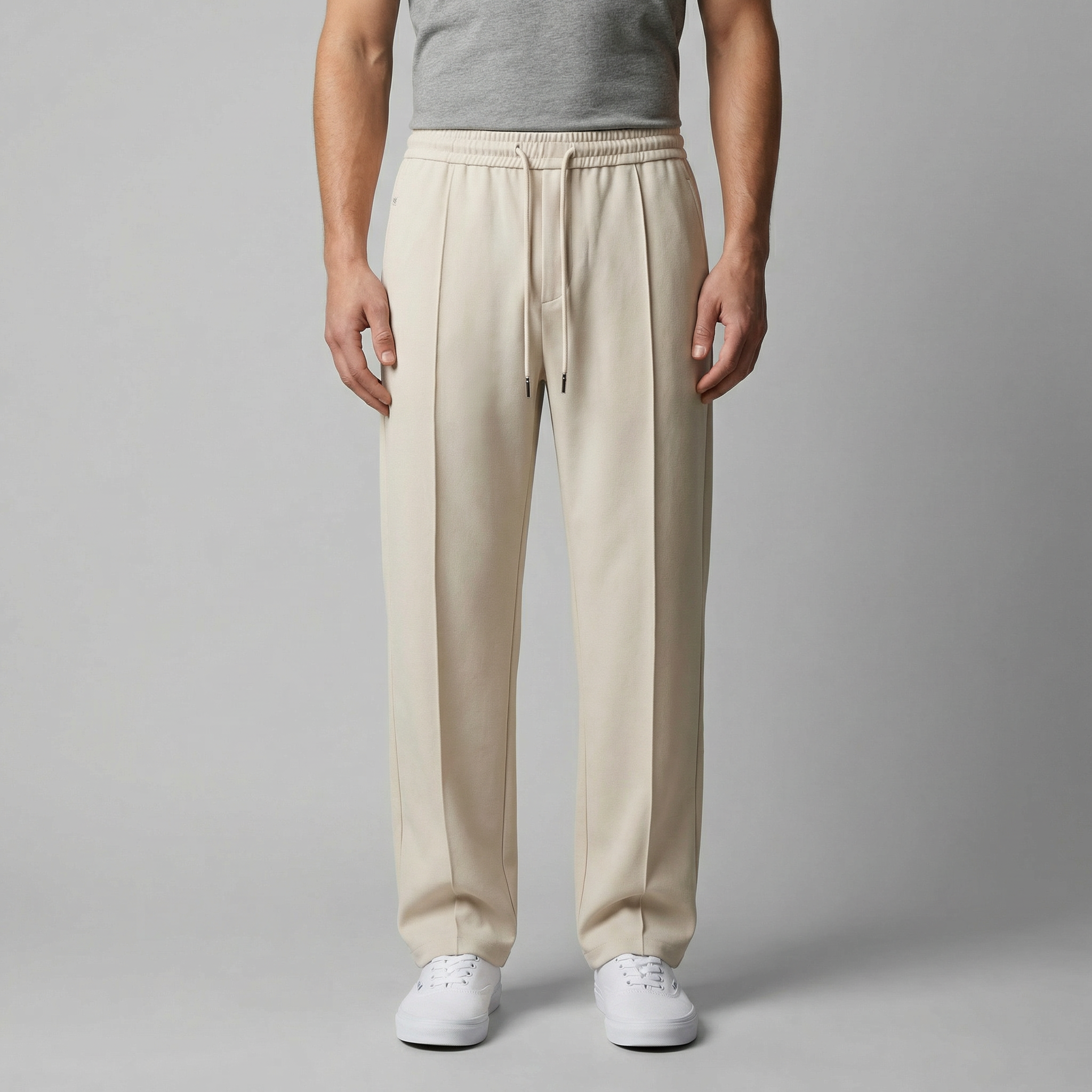 Herrenhose Mit Weitem Bein Und Kordelzug