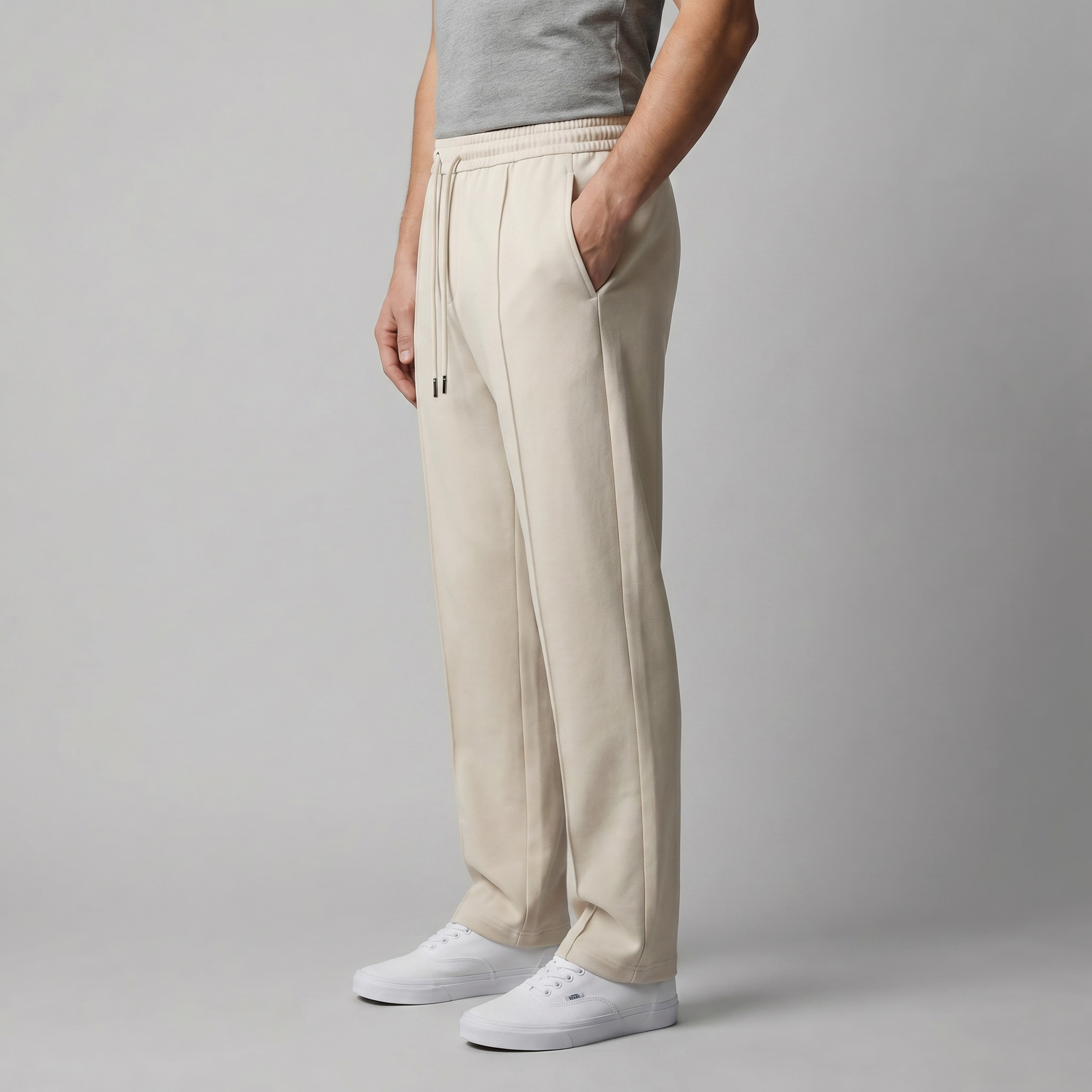 Herrenhose Mit Weitem Bein Und Kordelzug