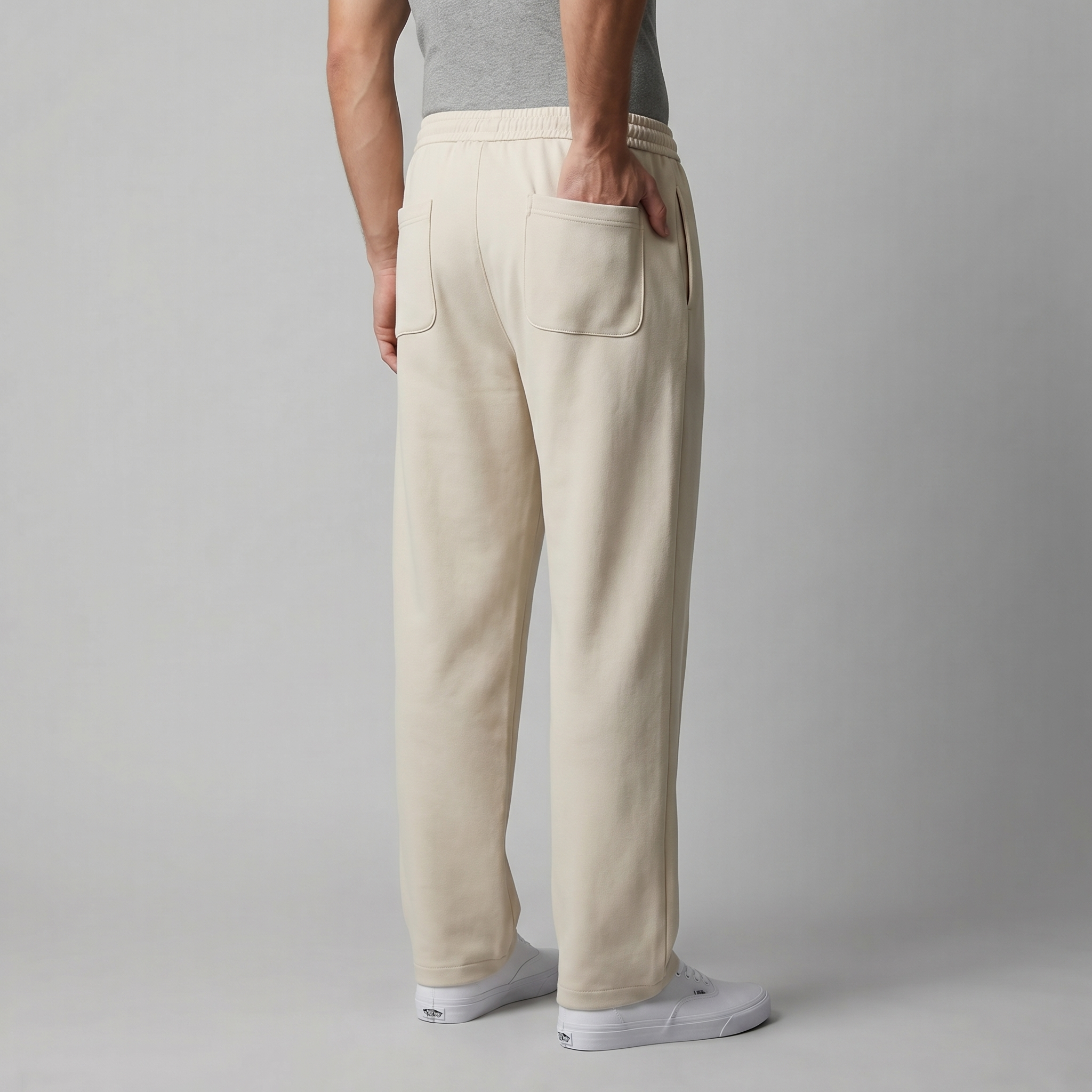 Herrenhose Mit Weitem Bein Und Kordelzug