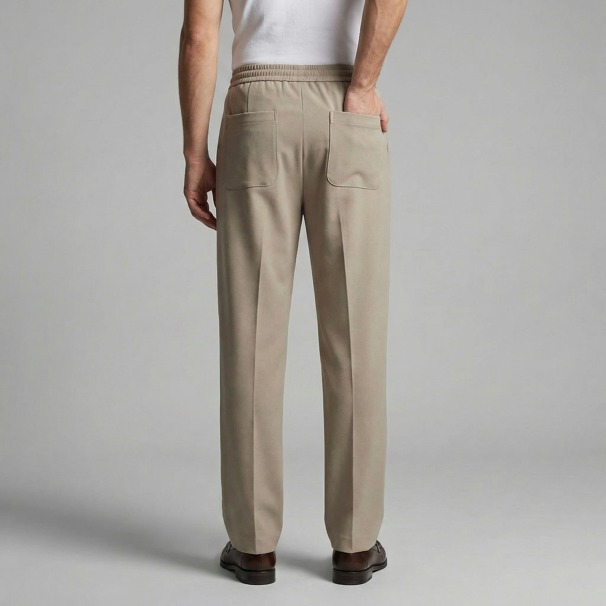Herrenhose Mit Weitem Bein Und Kordelzug
