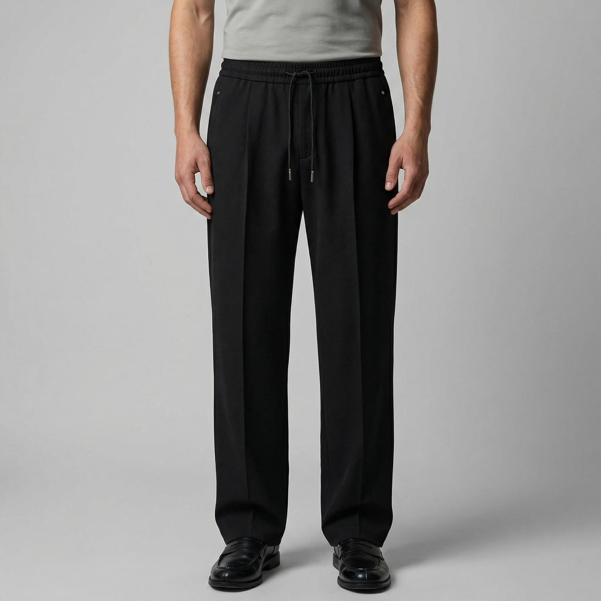 Herrenhose Mit Weitem Bein Und Kordelzug