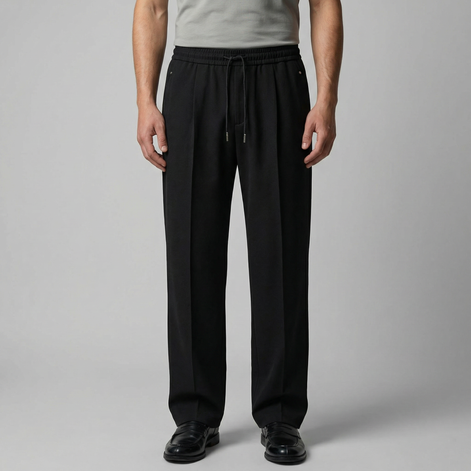 Herrenhose Mit Weitem Bein Und Kordelzug