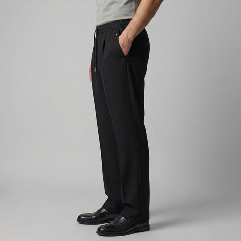 Herrenhose Mit Weitem Bein Und Kordelzug