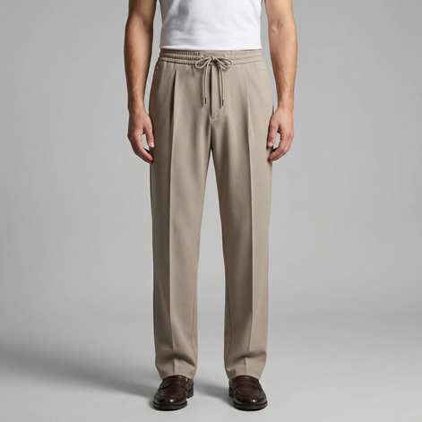 Herrenhose Mit Weitem Bein Und Kordelzug