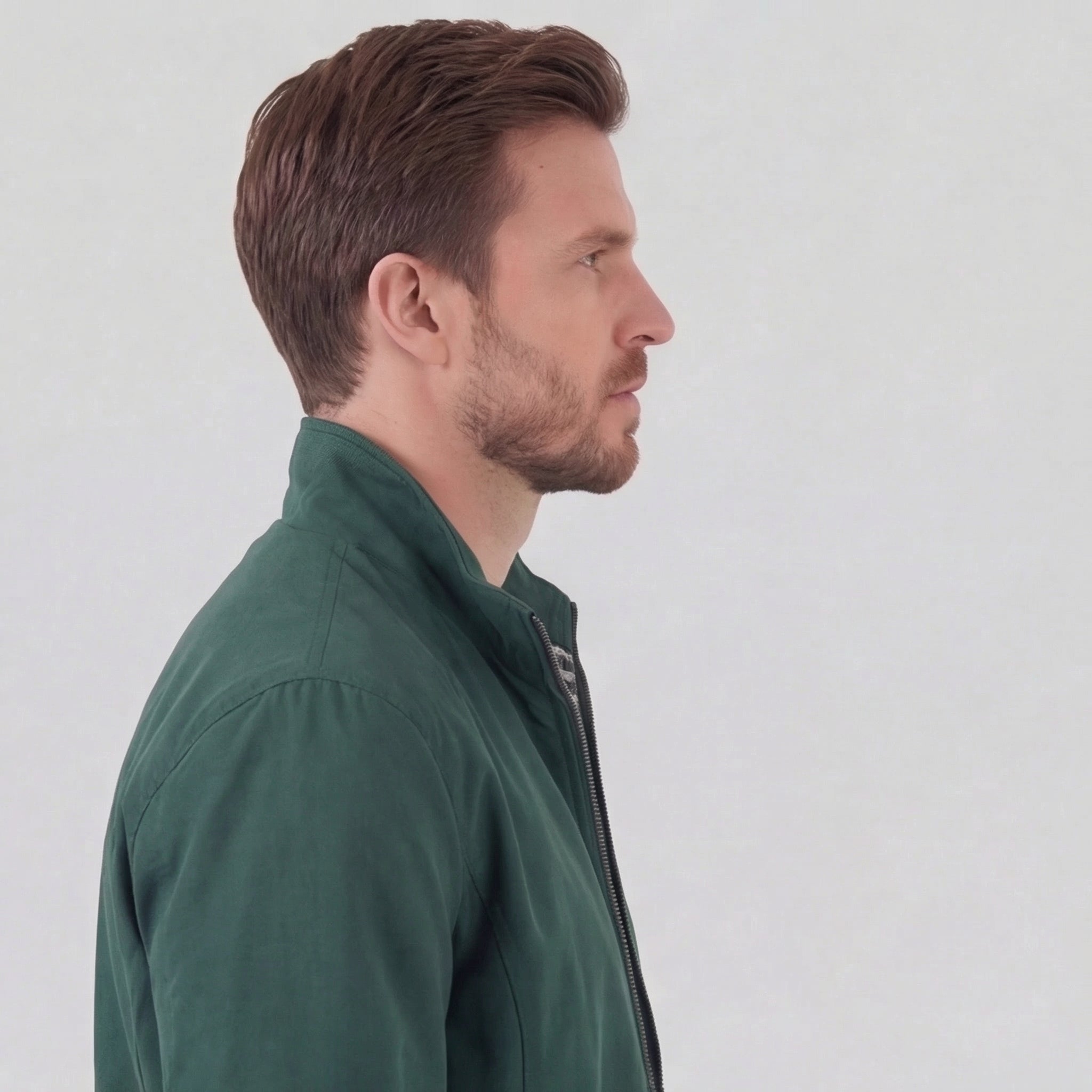 Herren Winddichte Hochkragenjacke Windschutz