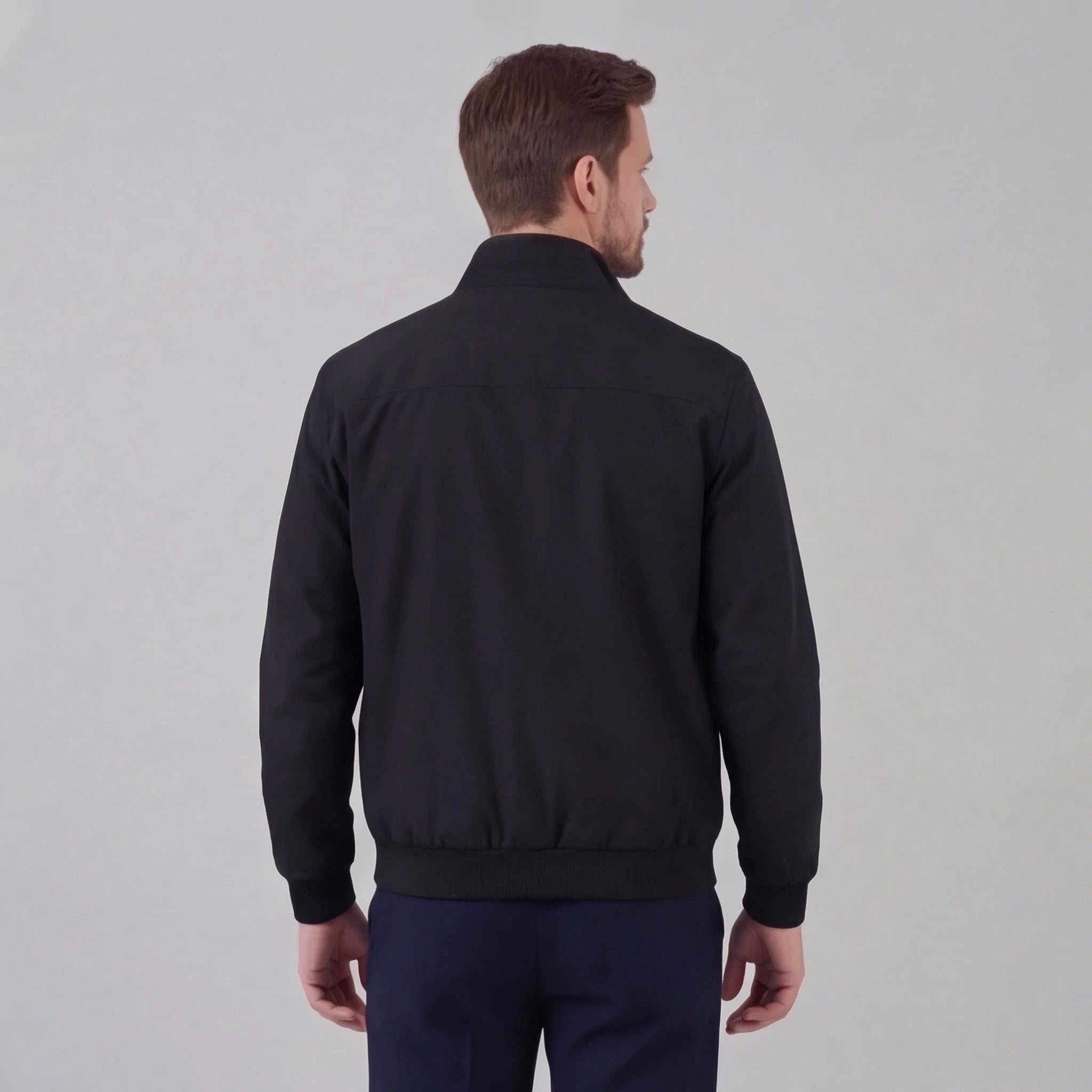 Herren Winddichte Hochkragenjacke Windschutz