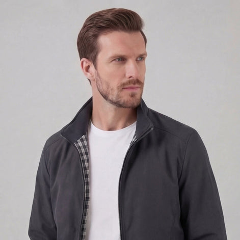 Herren Winddichte Hochkragenjacke Windschutz