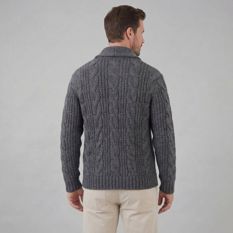 Herren Wollstrickcardigan