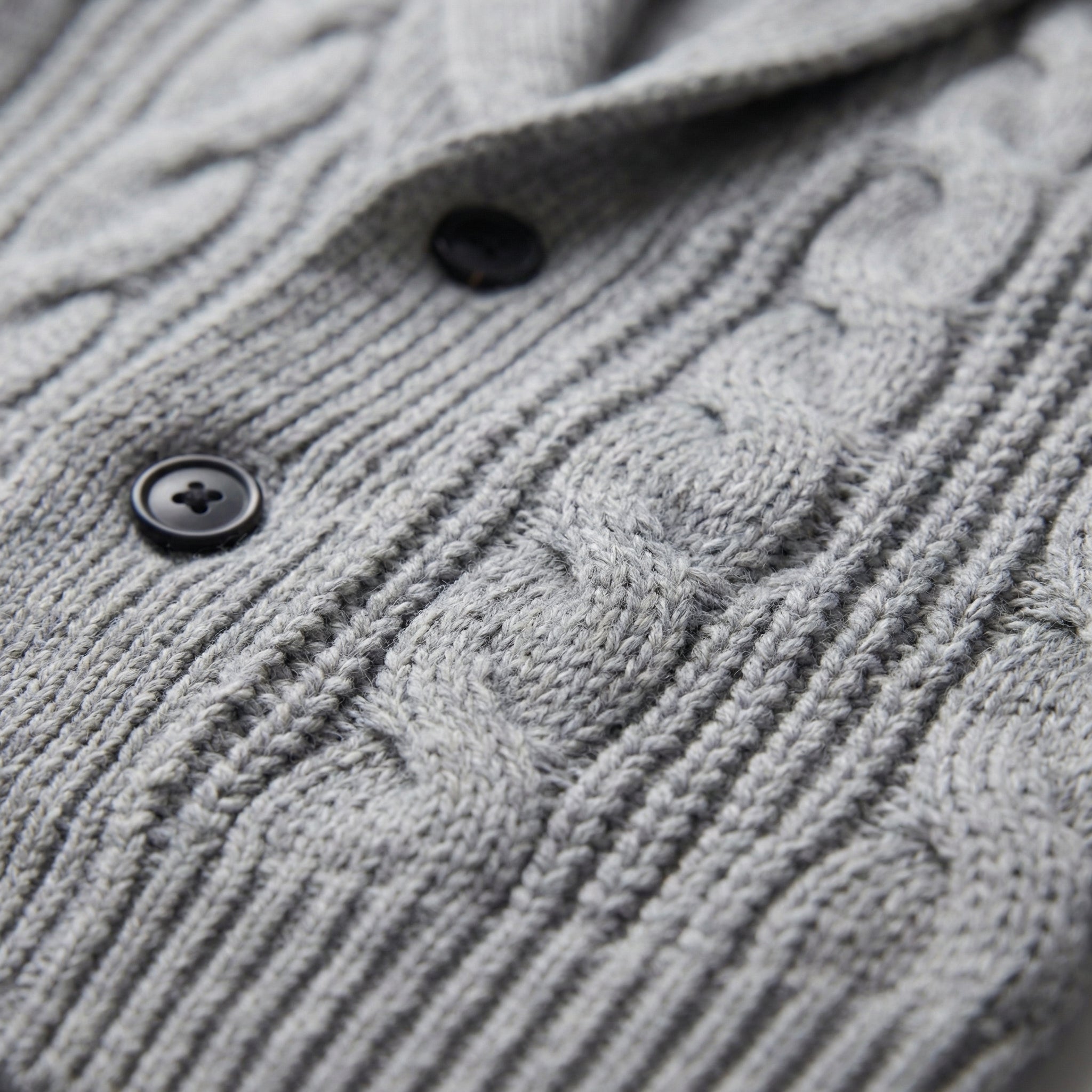 Herren Wollstrickcardigan