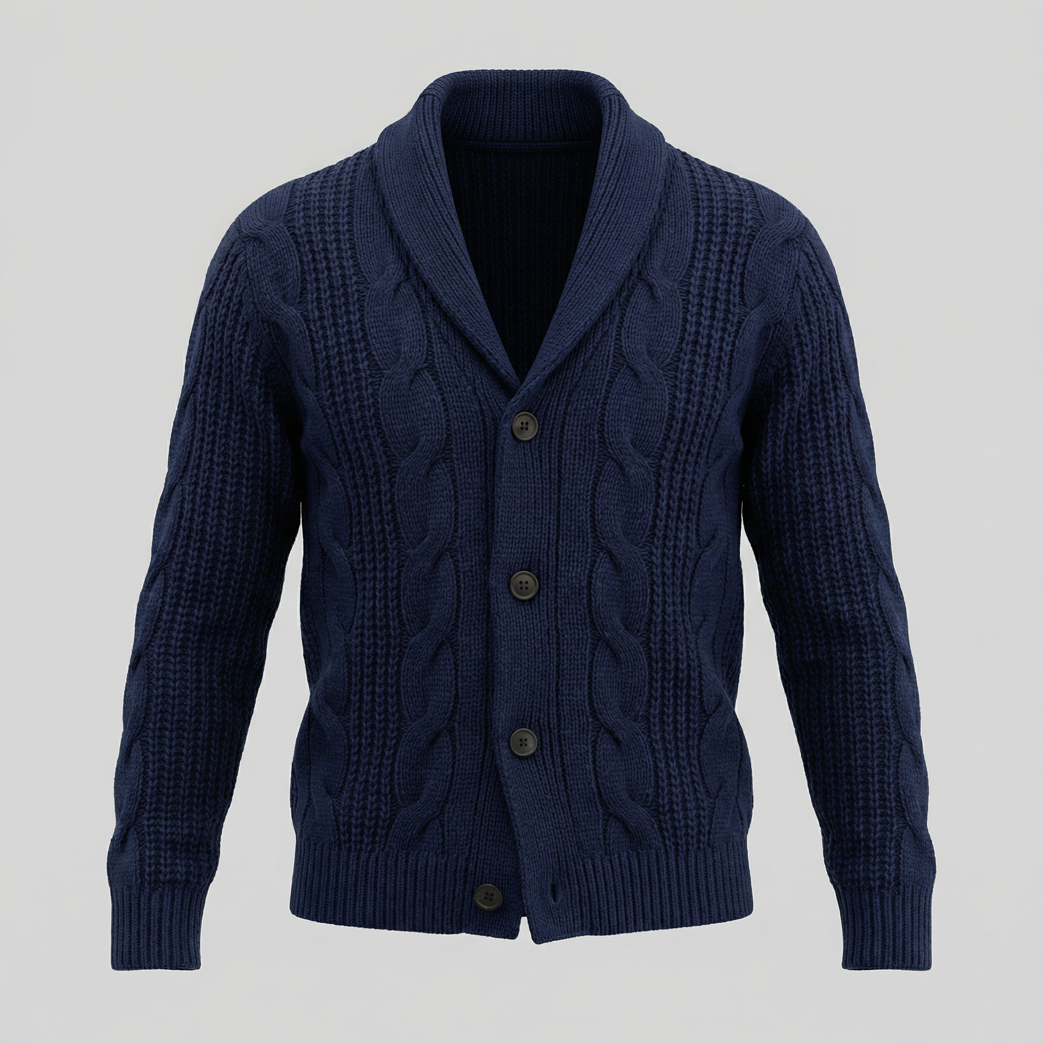 Herren Wollstrickcardigan