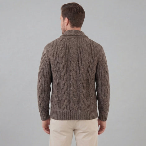 Herren Wollstrickcardigan