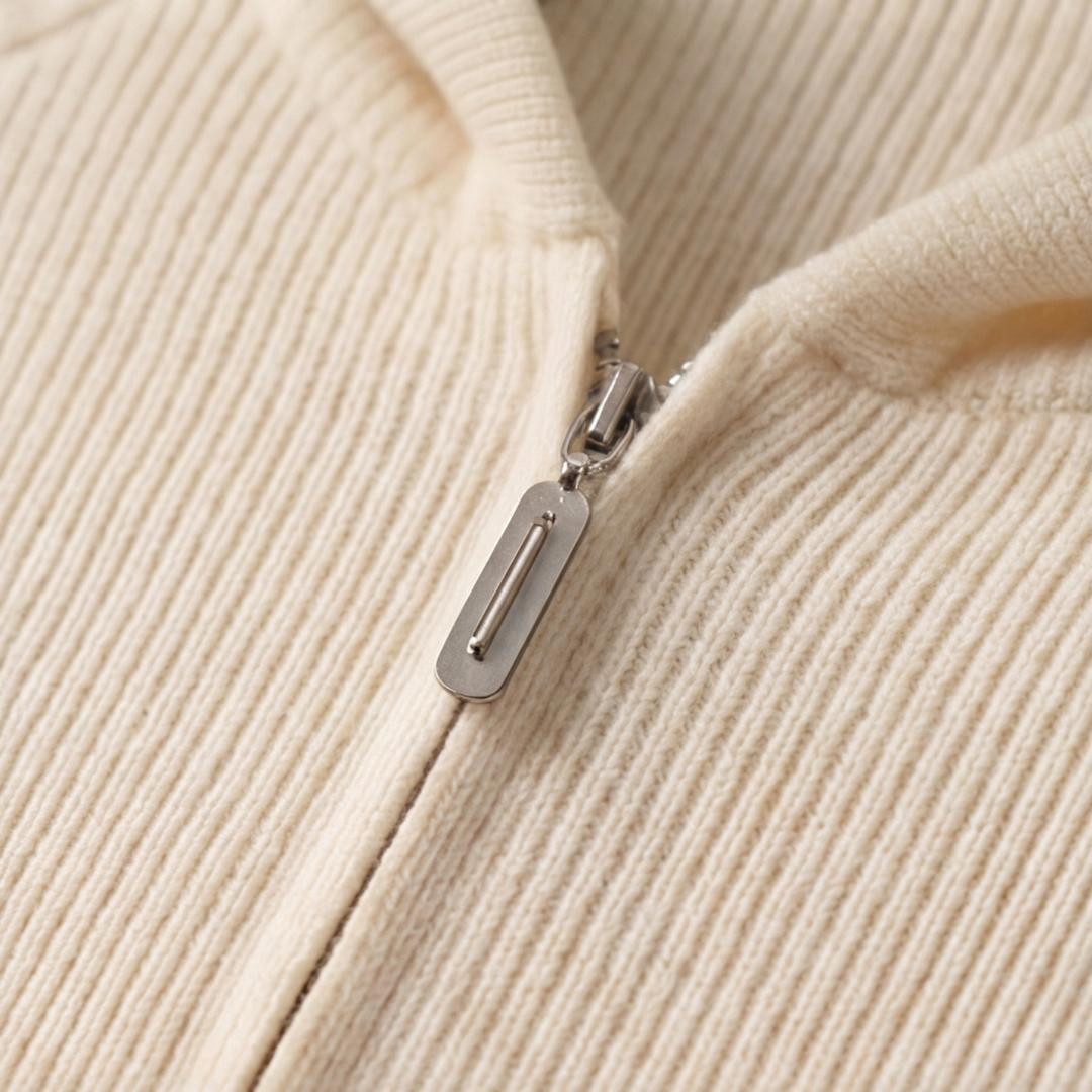 Herren Woll Hoodie Mit Reißverschluss
