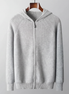 Herren Woll Hoodie Mit Reißverschluss